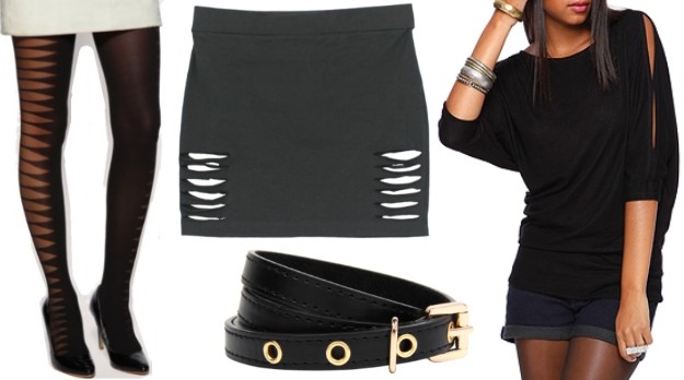 Trou Hole Clothes Slashed
