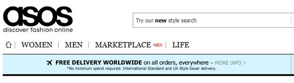 asos free shipping