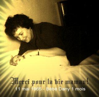 dany daniel gabriel et sa maman 1 mois