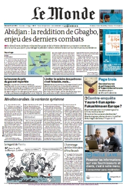 Pack Journaux - Jeudi 07 Avril 2011