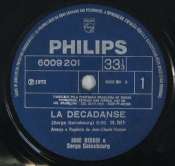 BIRKIN JANE & GAINSBOURG SERGE - La décadanse - 45T (SP 2 titres)