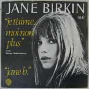 BIRKIN JANE & GAINSBOURG SERGE - Je t'aime moi non plus - 45T (SP 2 titres)