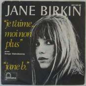 BIRKIN JANE & GAINSBOURG SERGE - Je t'aime moi non plus - 45T (SP 2 titres)