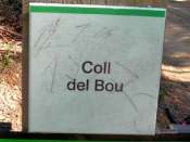 Coll del Bou (pancarte) - ES-GI- 375 mètres