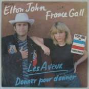 GALL FRANCE & ELTON JOHN - Les aveux - 45T (SP 2 titres)