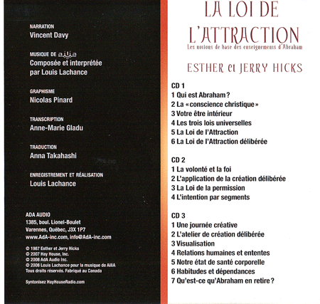 1110260438501381148959587 Telecharger La Loi de lattraction   Esther & Jerry Hicks   Abraham   3CD   MP3 FR