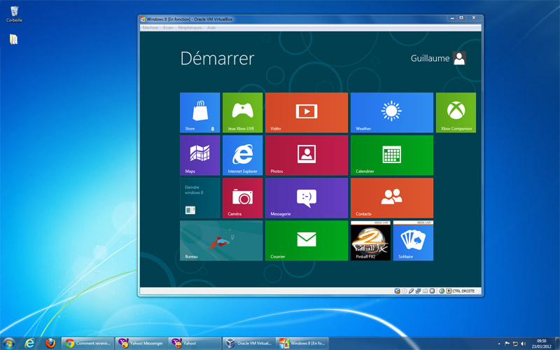 Comment avoir un bureau windows 7 sous windows 8