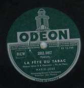 MARIE-JOSÉ - La fête du tabac - 78 rpm