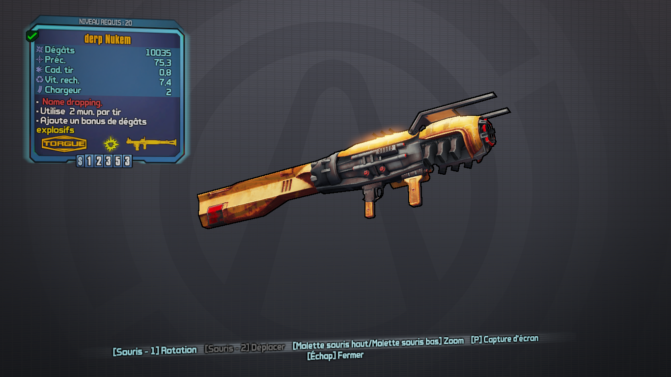 Borderlands 2 comment avoir des armes orange