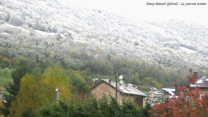 premiere neige automne 2012 savoie alpes france