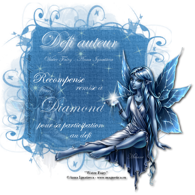 Récompenses -  Défi auteur de Mélane - "Water Fairy" de Anna Ignatieva -  (15 novembre au 5 décembre) 101206040801748667259751