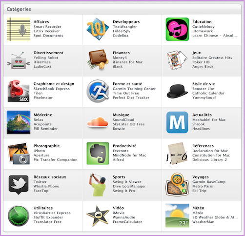 Mac OS : Un aperçu du Mac App Store 1101071223441200807431043