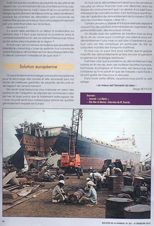 Deconstruction - [Autre sujet Marine Nationale] Démantèlement, déconstruction des navires - TOME 1 - Page 13 110213030553743897639281