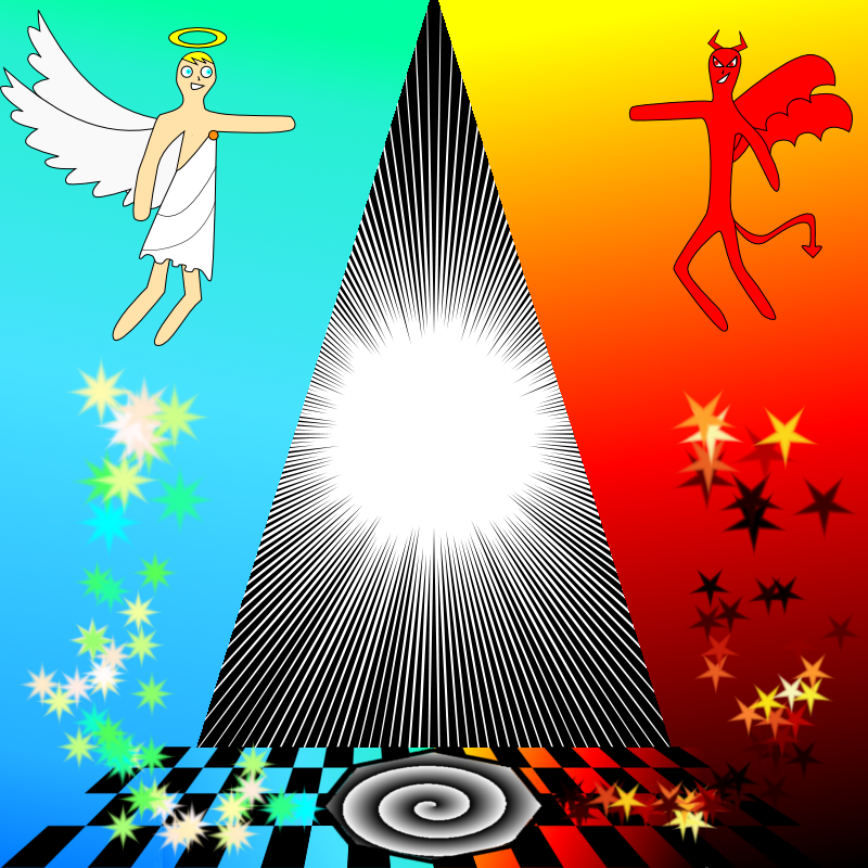 GIMP - anges & d&eacute;mons