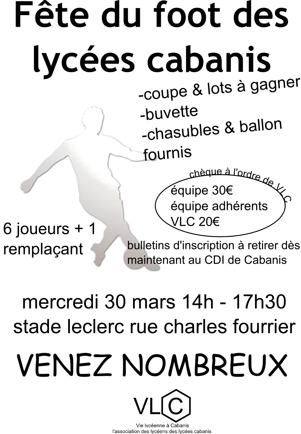 Affiches tracts  - tournoi de foot A3