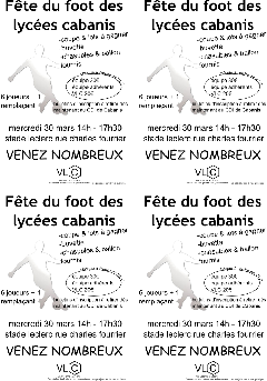 Affiches tracts  - flyers tournoi de foot 2011