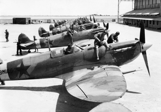 Spitfire MkVb serial No BM185 soviétique Bassora mars 1943 [TAMIYA]  1103160958301124197829404