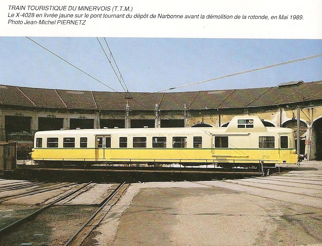 X4028 1ER version 1989 autorail touristique du minervois 1104061104501121307946795