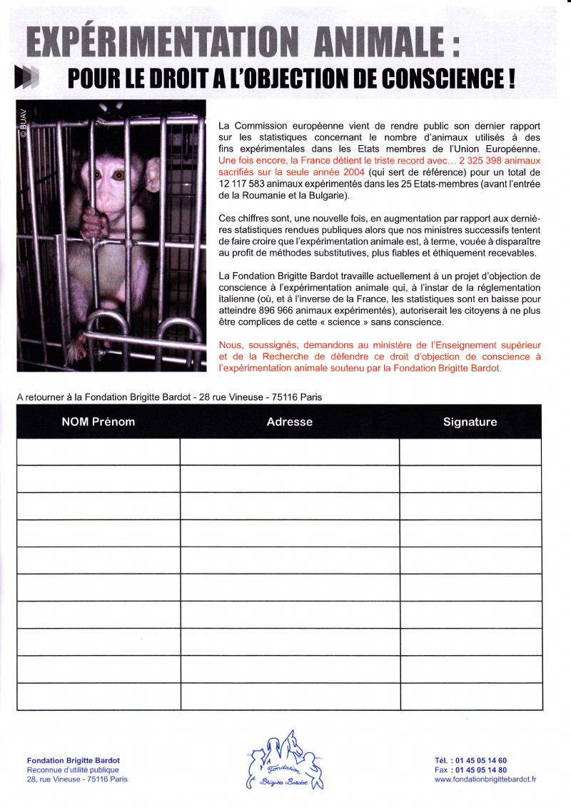 "Marche européenne contre la vivisection" 23/04/2011 Paris : compte rendu (+ tracts) 1104230727171239648042617