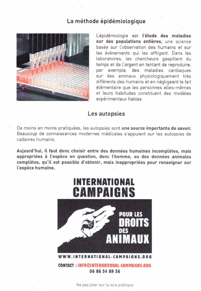 "Marche européenne contre la vivisection" 23/04/2011 Paris : compte rendu (+ tracts) 1104230727201239648042623