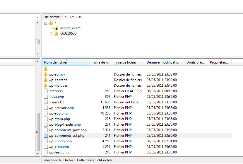 Dossier Filezilla