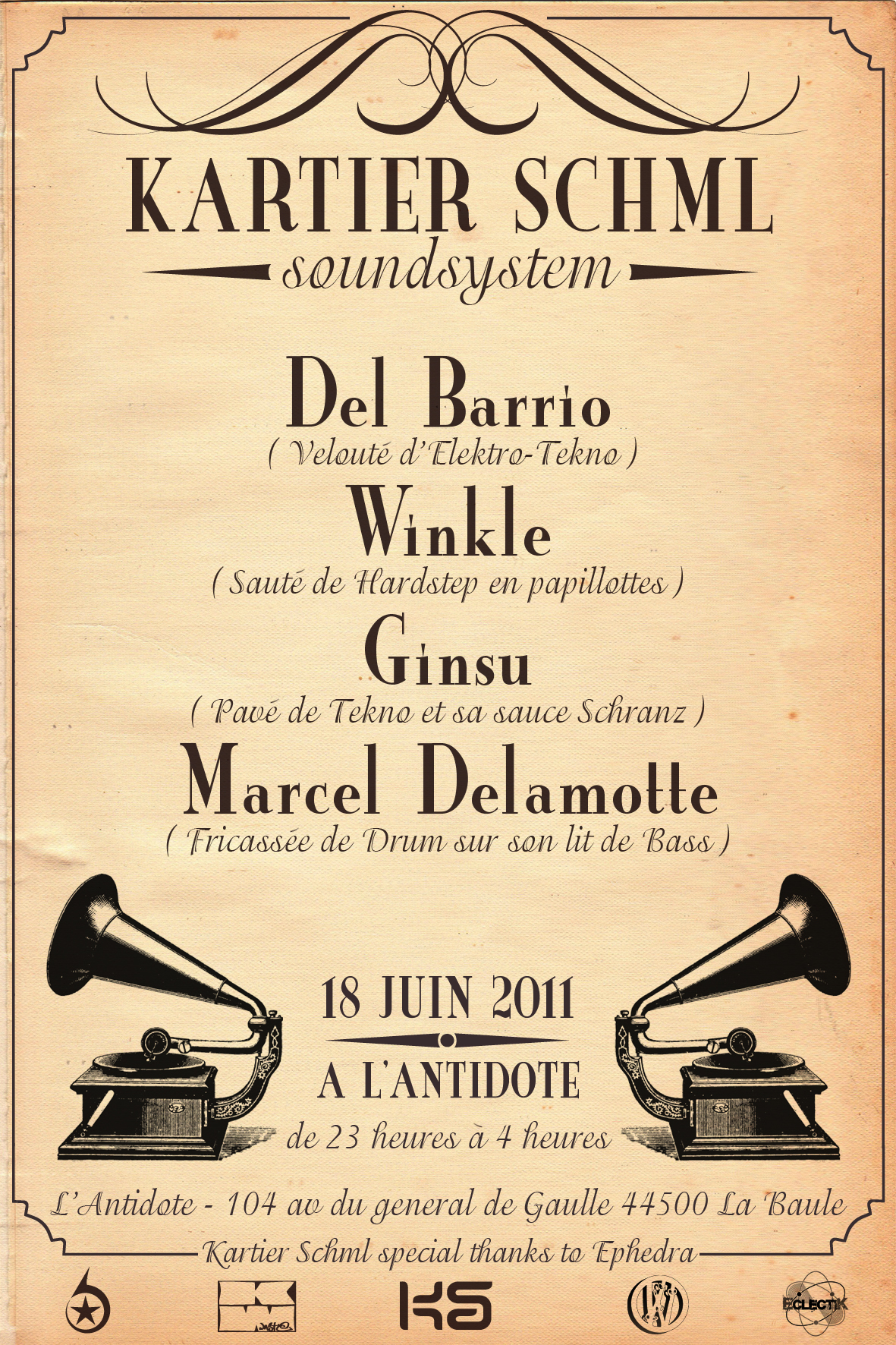 18/06/2011 - KARTIER SCHML @ L'ANTIDOTE - LA BAULE (44) 110525040003563808214689
