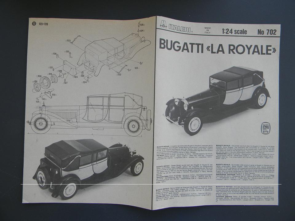 Bugatti Royale "Berline de Voyage" ITALERI 1/24 1106141133451109378320606