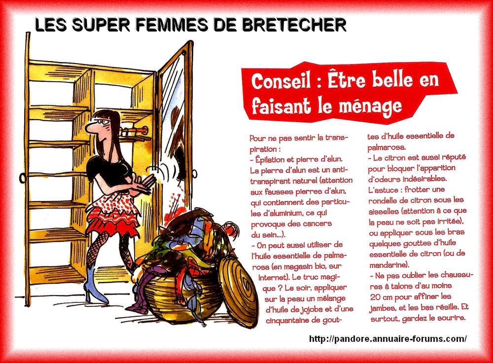 LES SUPER FEMMES DE BRETECHER - ETRE BELLE EN FAISANT LE MENAGE 11062904070388888399285