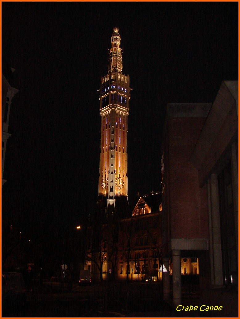 Beffroi Lille nuit