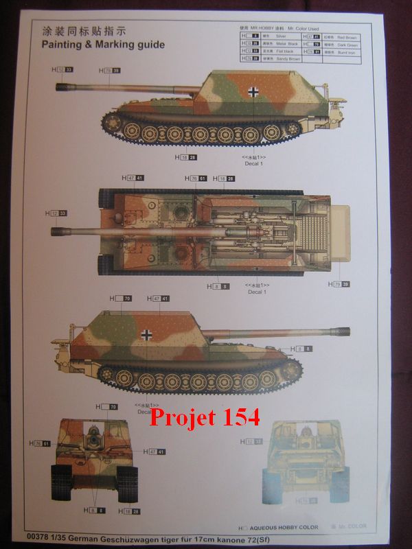 tiger - [Trumpeter]Geschützwagen Tiger für 17cm Kanone 72 (Sf)[1:35] 1109140305161175498741990