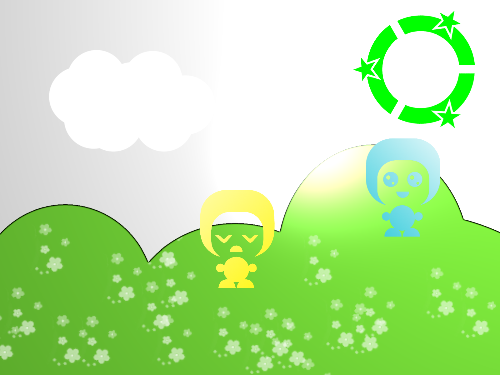 GIMP - logo Esperubuntu papier peint (wallpaper) convivial 1600x1200