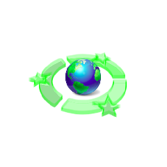 GIMP - logo Esperubuntu perspective + globe