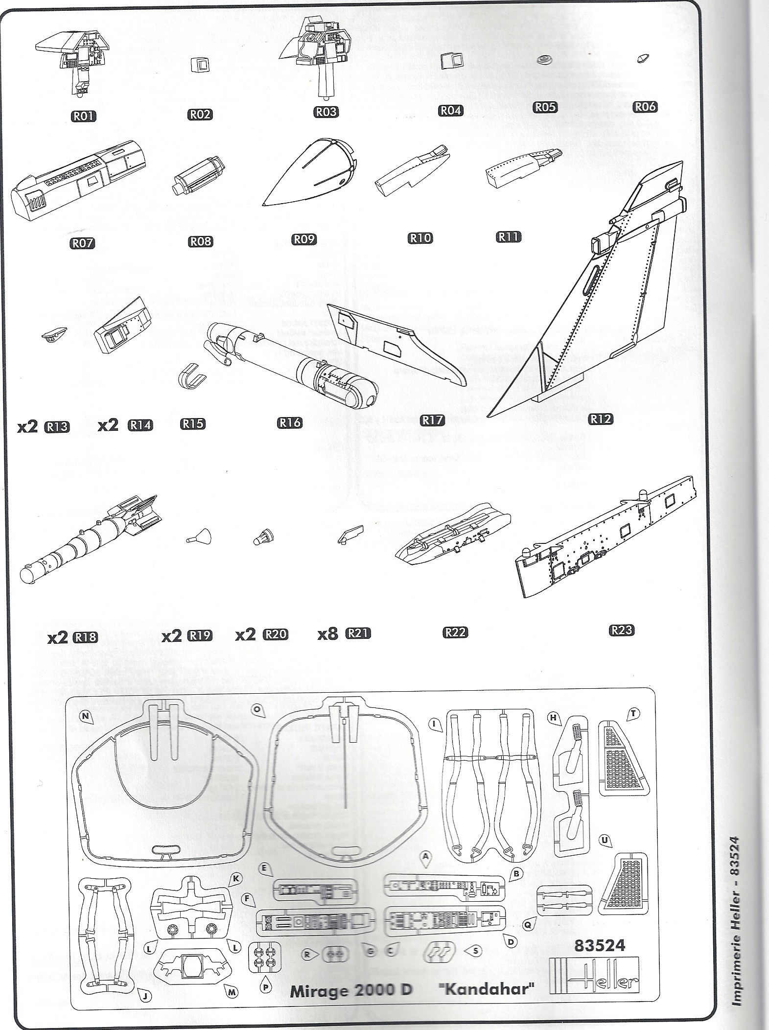 Mirage 2000D "Kandahar" Heller 1/48 "upgrade" 111025063716795298956644