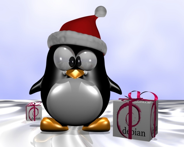 Christmas_Tux_Debian