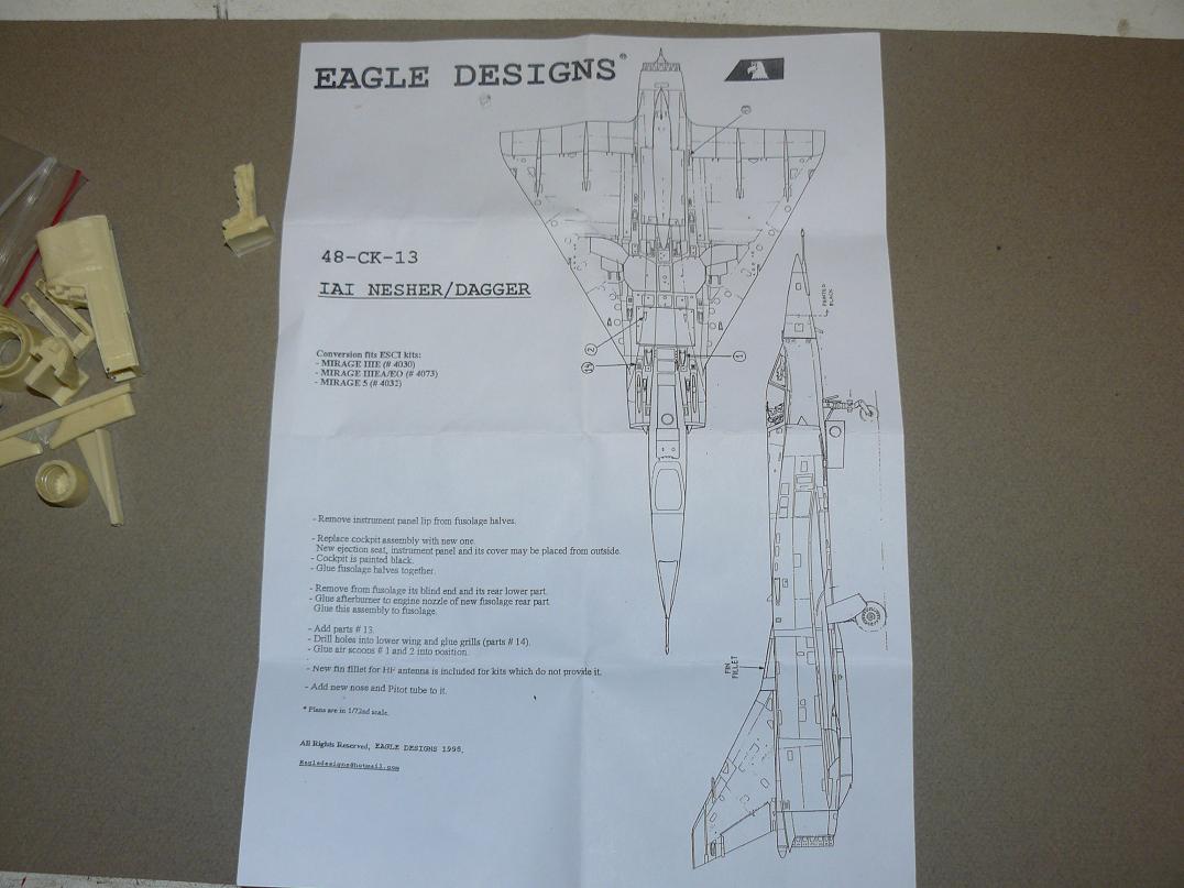 Dagger argentin (conversion Mirage IIIE [Italeri] 1/48) 1112230721031350609213314