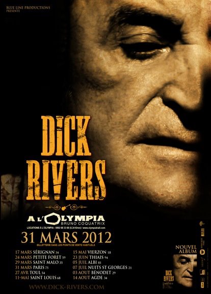 Interview de DICK RIVERS par SERGE SCIBOZ dans "BRC (Blues Country Rock'n'roll) La Revue" (n°27, déc. 2011) 1112240416251423619216182