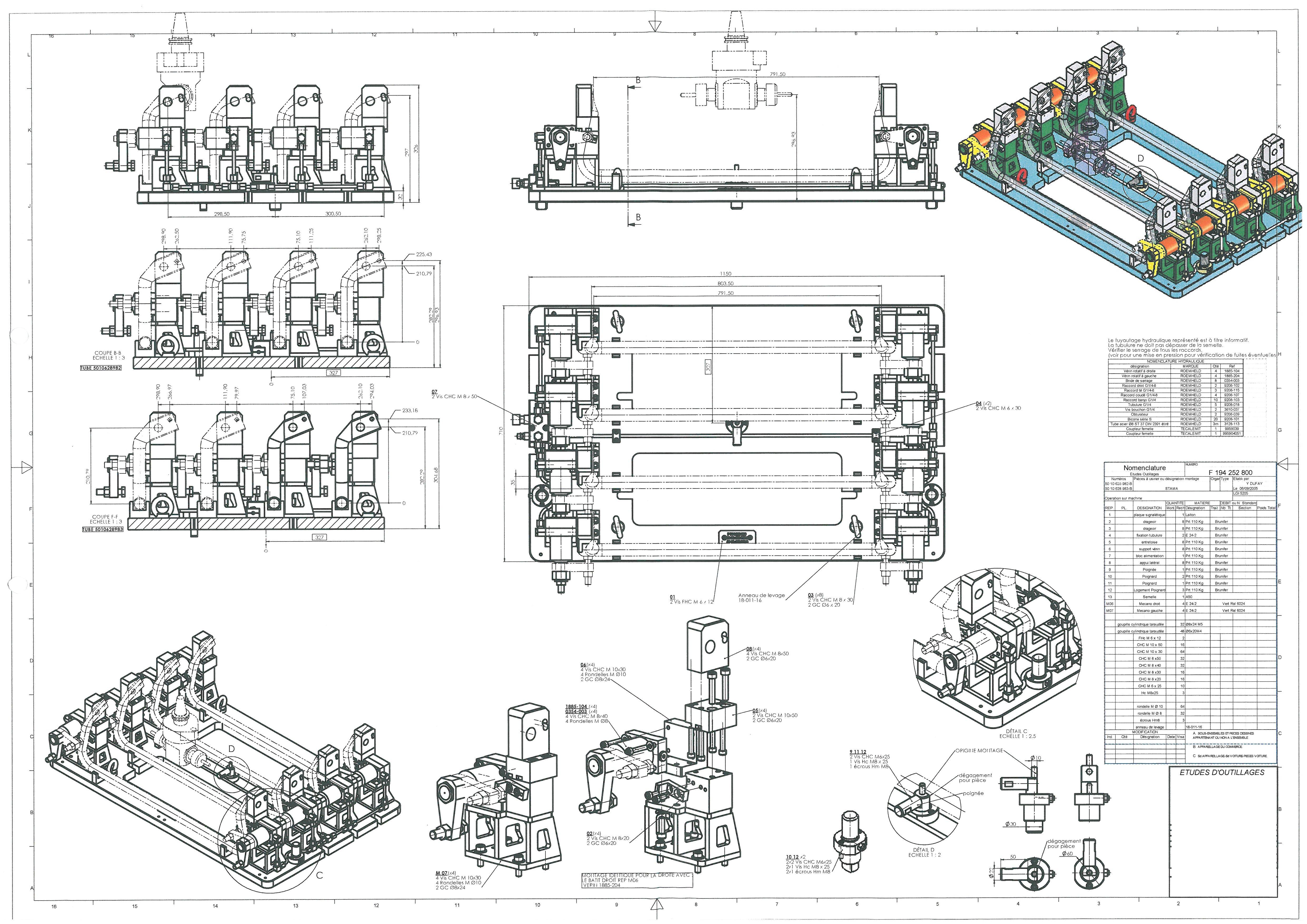 Montage hydraulique fraisage STAMA