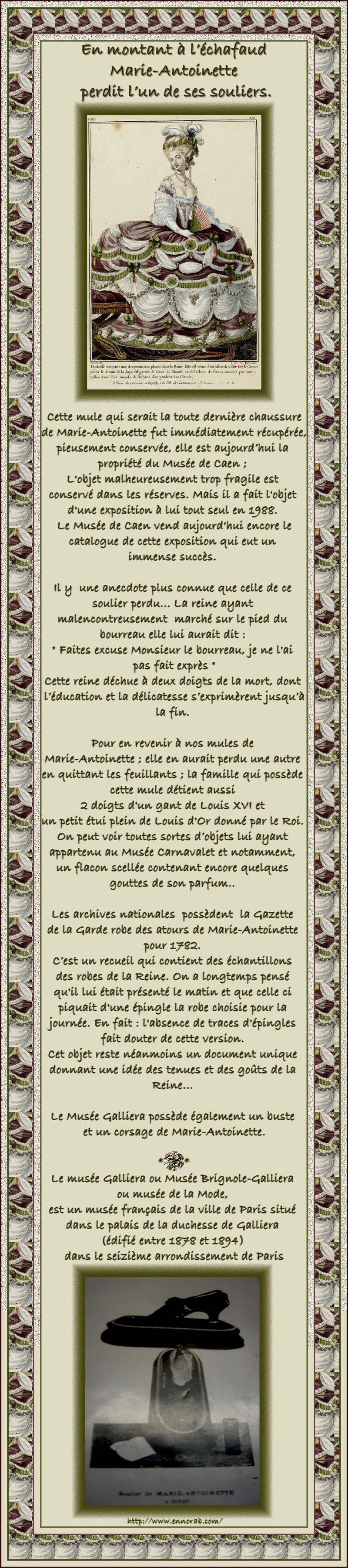 FRANCE - LA MULE DE MARIE-ANTOINETTE - EN MONTANT A L'ECHAFAUD 1201071016471431779271525