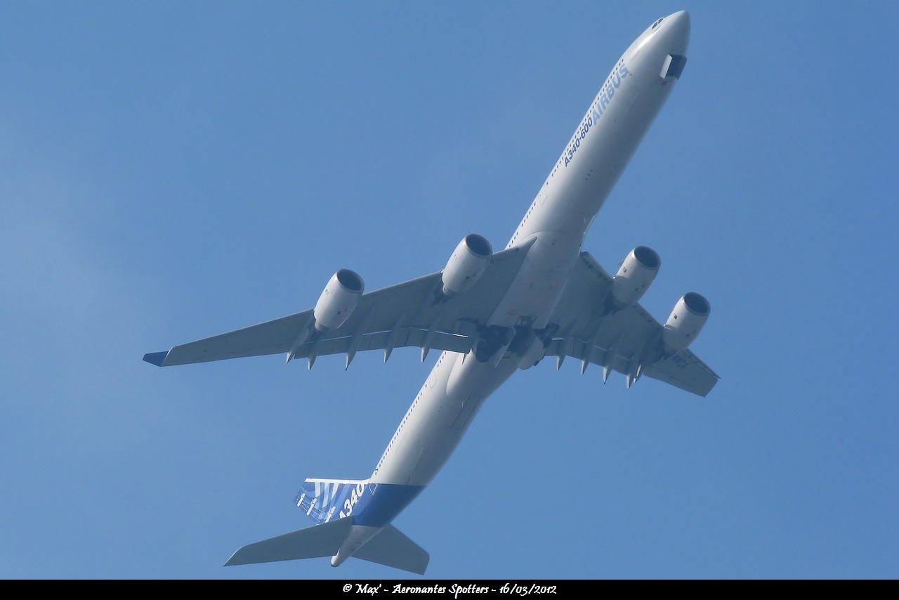 [16/03/2012] Airbus A340-600 (F-WWCA) Airbus Industries 1203170732391438369593997