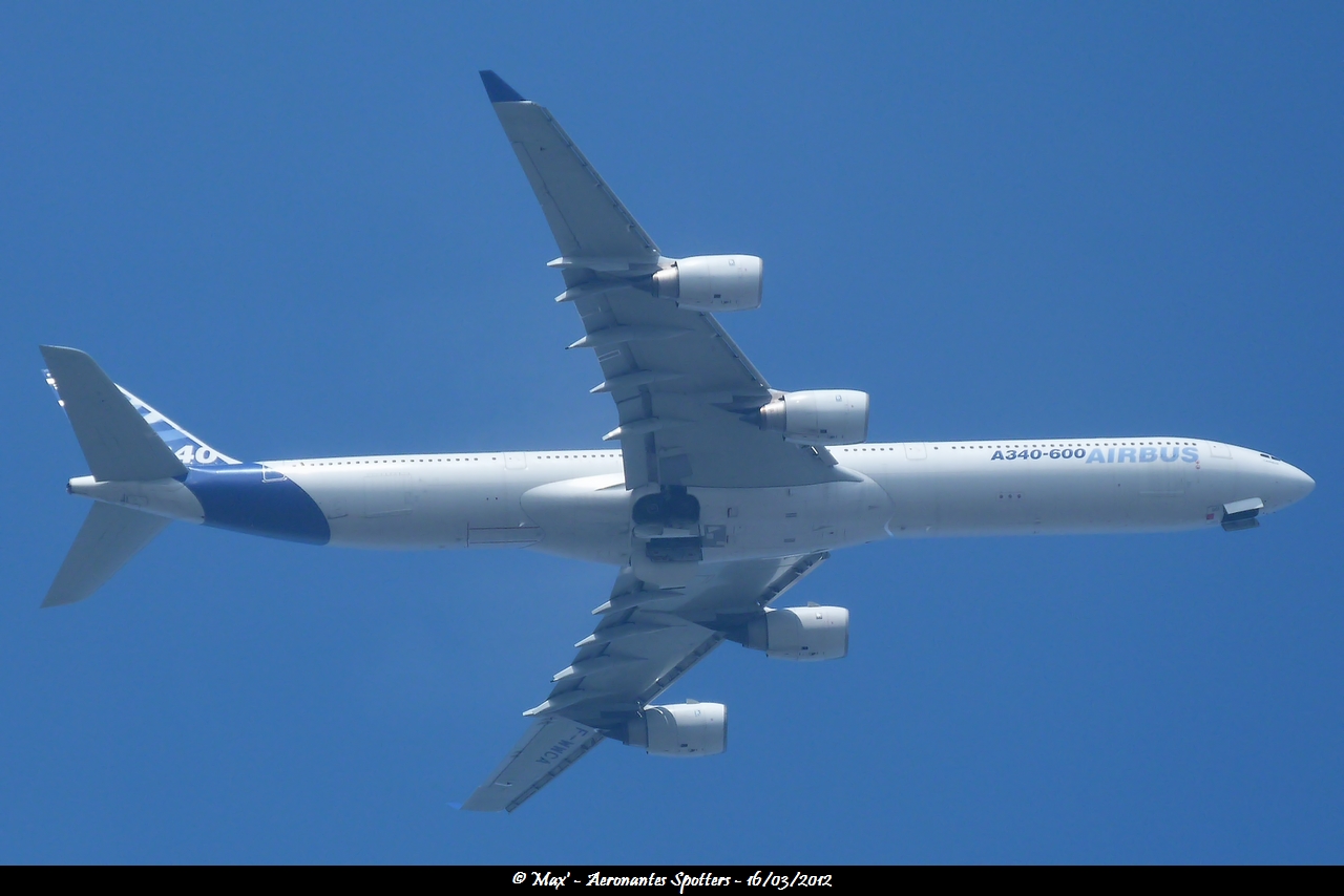[16/03/2012] Airbus A340-600 (F-WWCA) Airbus Industries 1203170732401438369593998