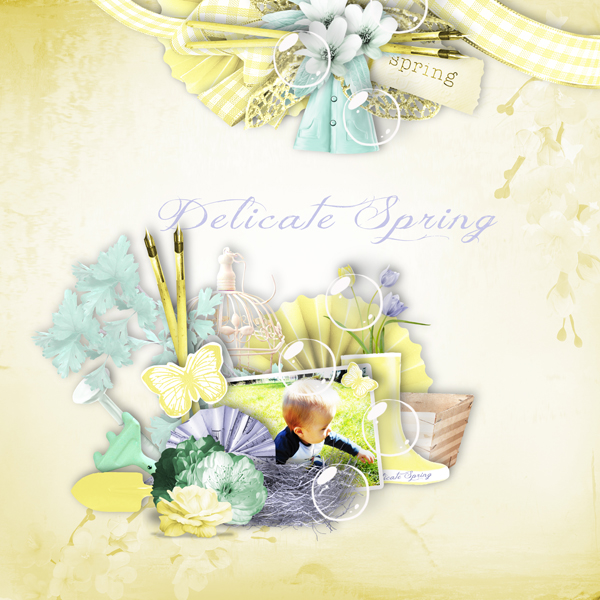 page kit delicate spring by celinoa's design