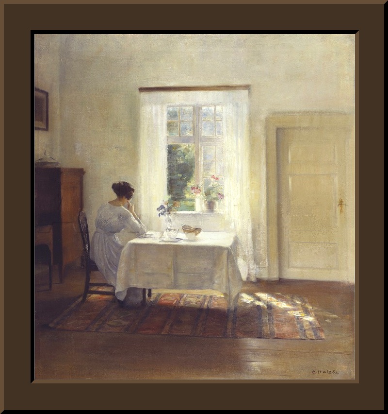 Woman seated at the table by a window (Une femme attablée près d'une fenêtre) 1204160300121267269726106