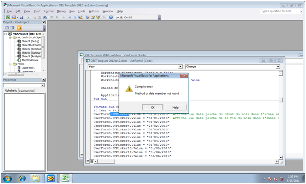 Probl&egrave;me DTPicker