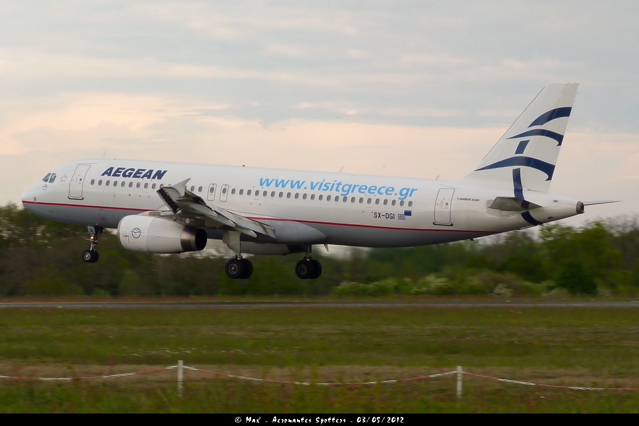 [03/05/2012] Airbus A320 (SX-DGI) Aegean Airlines "www.visitgreece.gr" 1205190613431474949872819