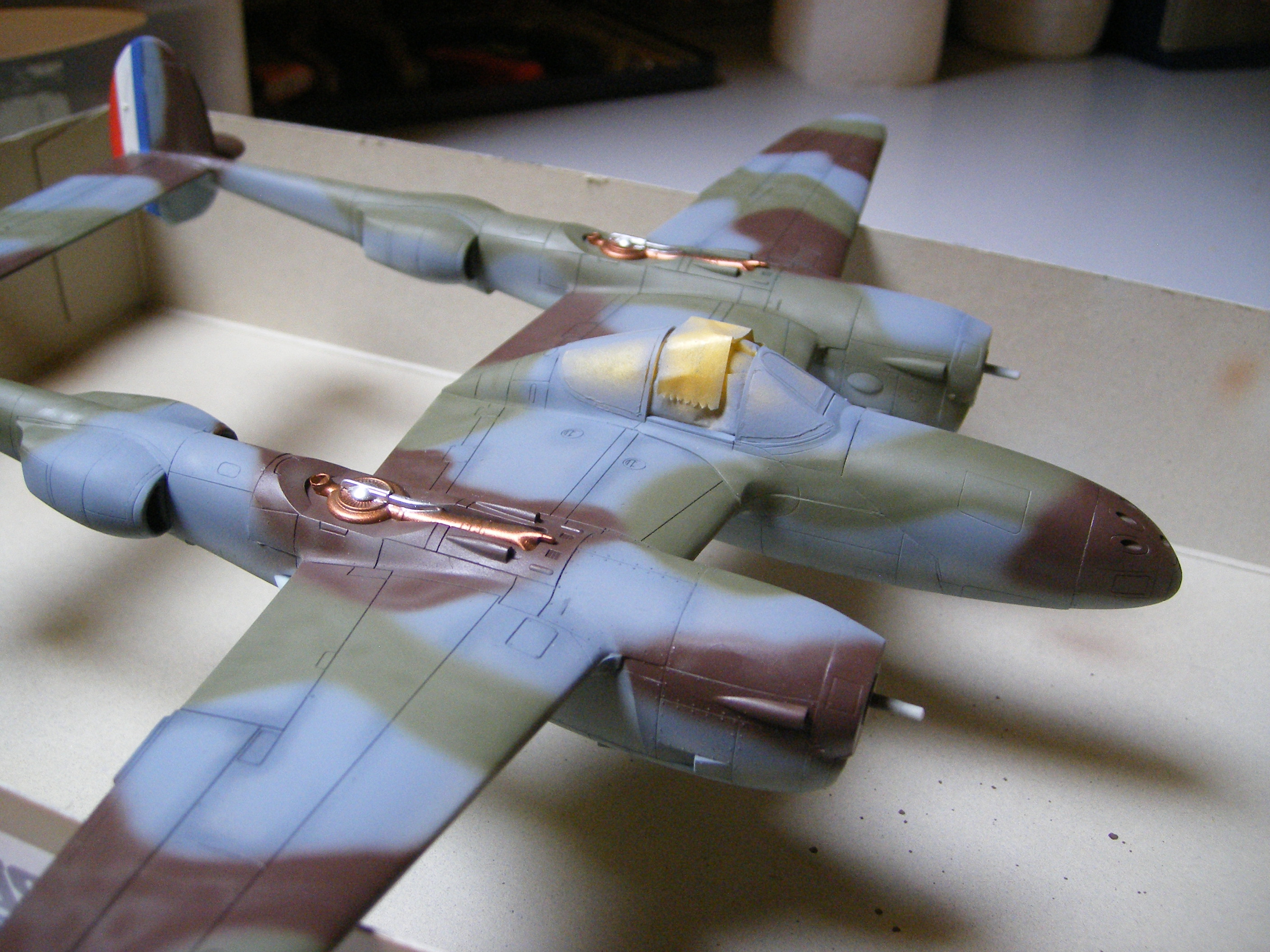 Lockheed P38 , "what if" France 1942 , Academy , 1/48° ..... 1206090932291443859962803