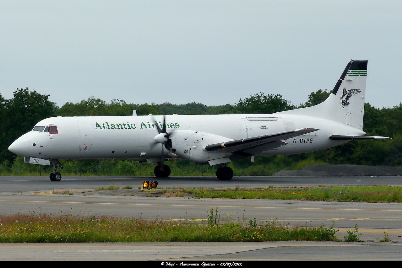 [02/07/2012] British Aerospace ATP (G-BTPG) Atlantic Airlines 12070411290315191710063611