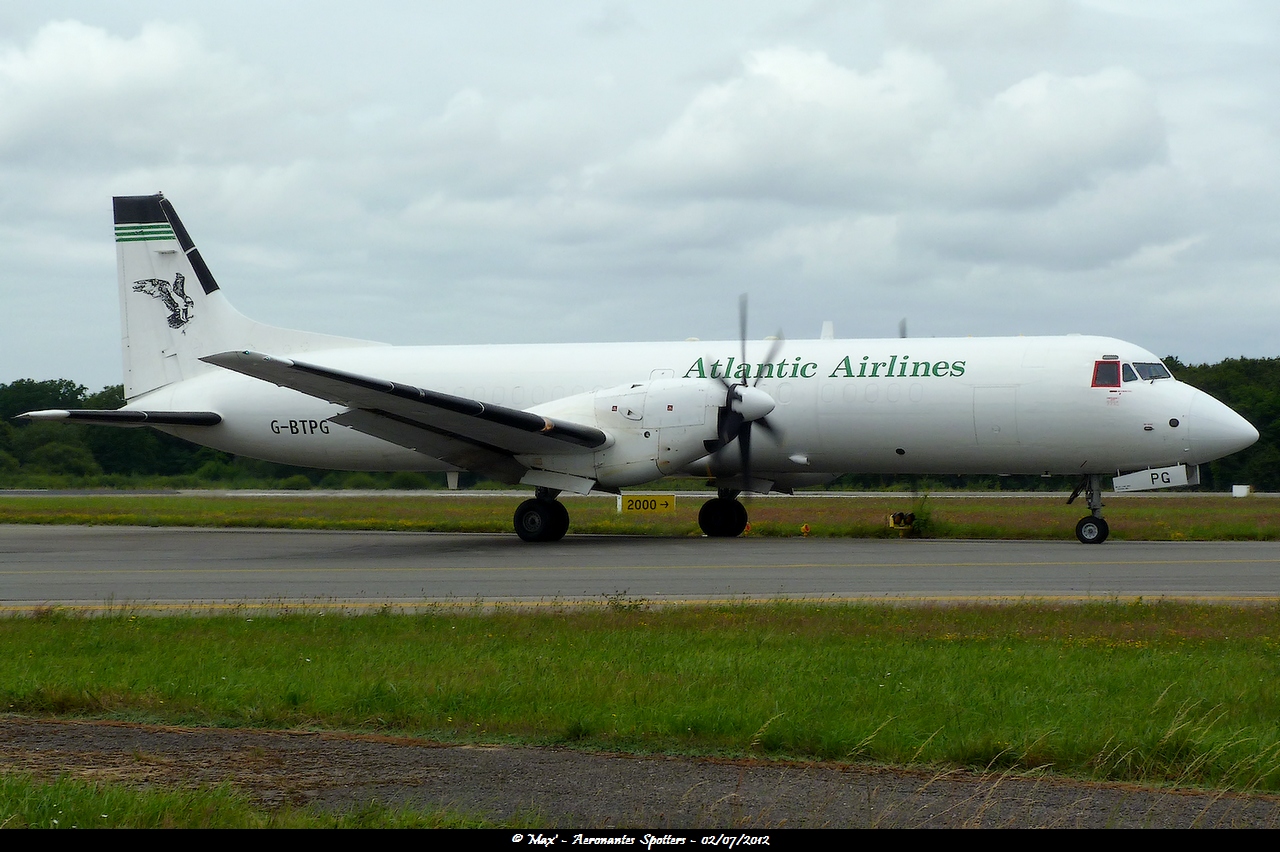 [02/07/2012] British Aerospace ATP (G-BTPG) Atlantic Airlines 12070411290515191710063612