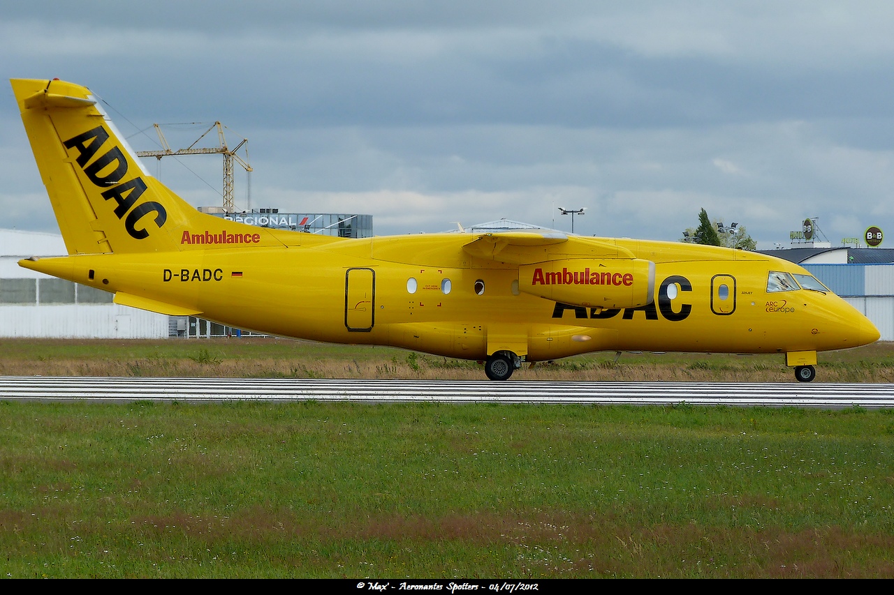 Spotting du 04/07/2012 : Dornier D328 (D-BADC) ADAC