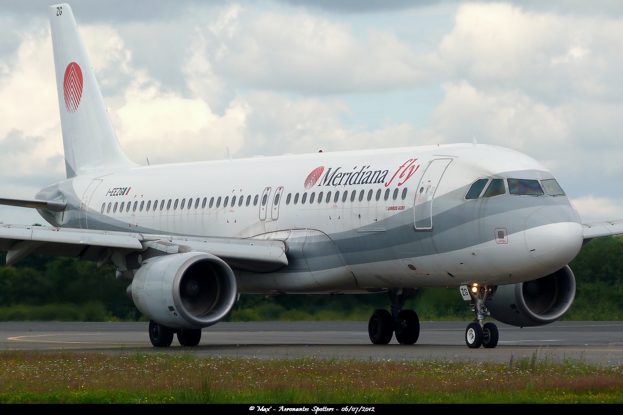 [06/07/2012] Airbus A320 (I-EEZG) MeridianaFly "Eurofly hybrid scheme" 12070903294515191710080108