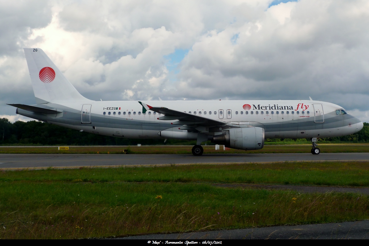 [06/07/2012] Airbus A320 (I-EEZG) MeridianaFly "Eurofly hybrid scheme" 12070903294515191710080109